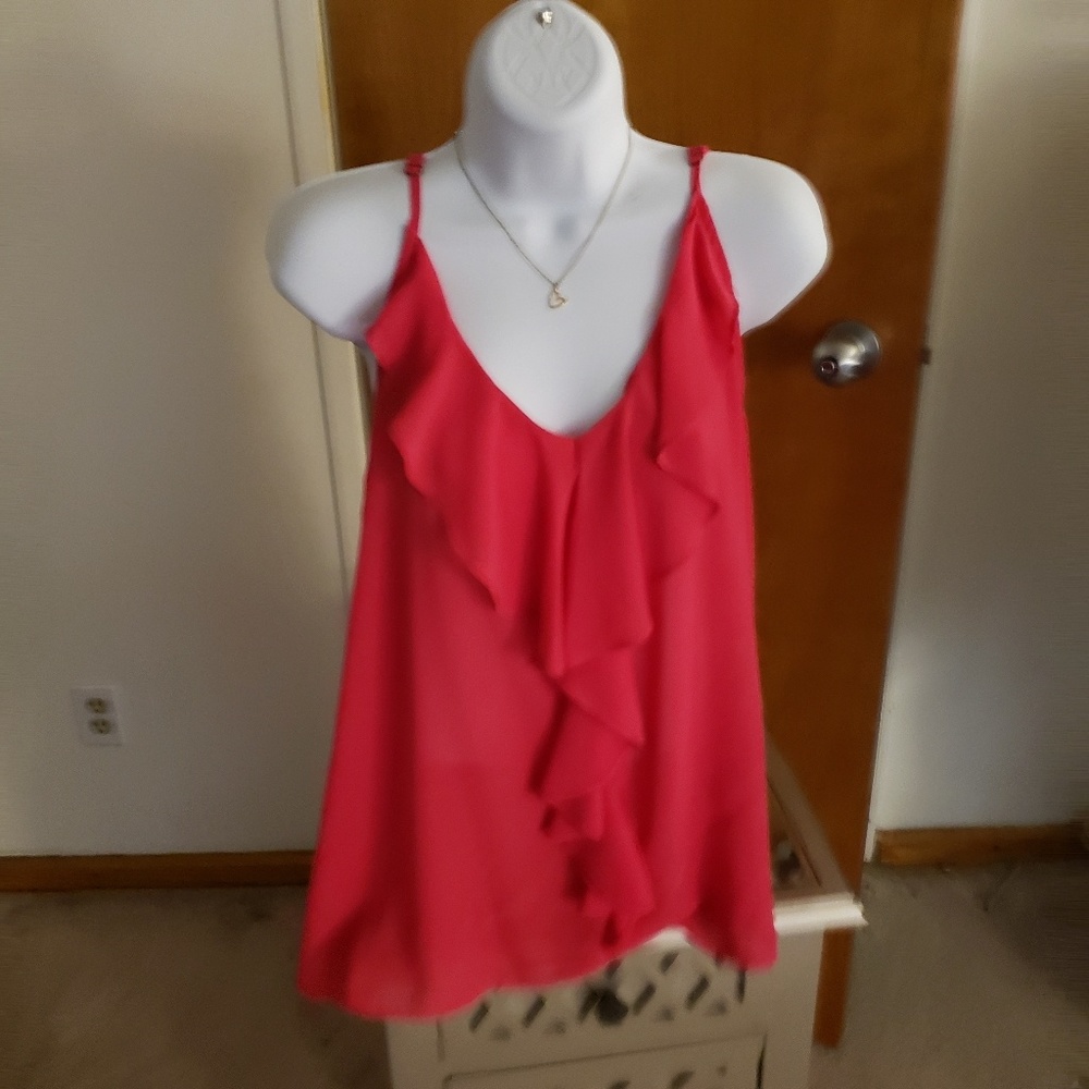 F2Figure 2x NWT Pink Ruffled Tank Top Style
